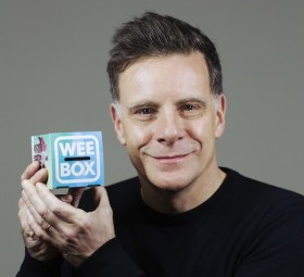 Ricky Ross from Deacon Blue photographed for the 2016 SCIAF wee box campaign. Glasgow.